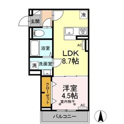 レクシア南田中の物件間取画像